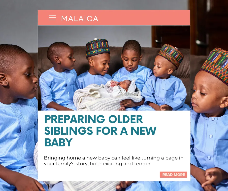 Preparing older siblings for a new baby