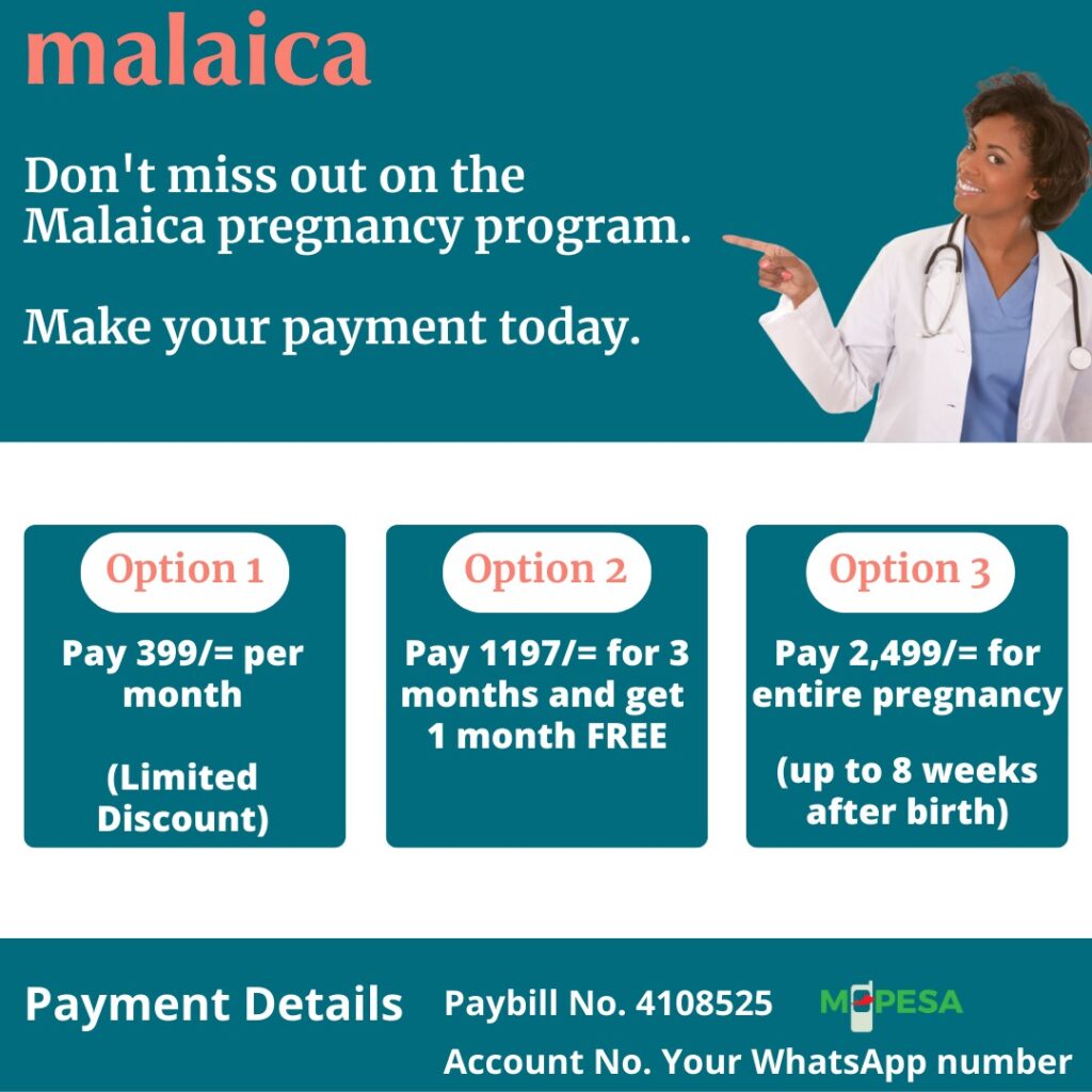 Malaica Pregnancy Care Program Payment Packages 